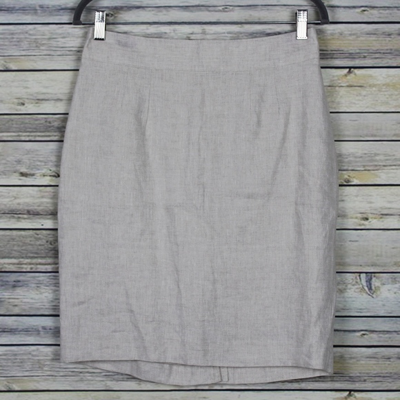 Banana Republic Factory Dresses & Skirts - New Banana Republic Linen Tan Pencil Skirt Size 8